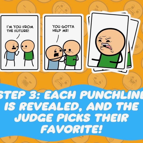 Joking Hazard Card Game by Cyanide & Happiness - White/Green/Blue Box - Picture 5 of 5
